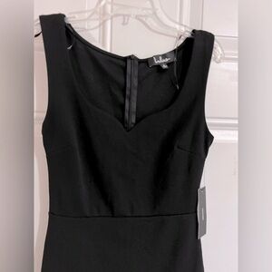 NWT Lulus Dress Women’s S‎ Mini Fit Flare Prom Sweetheart Wedding Black Formal